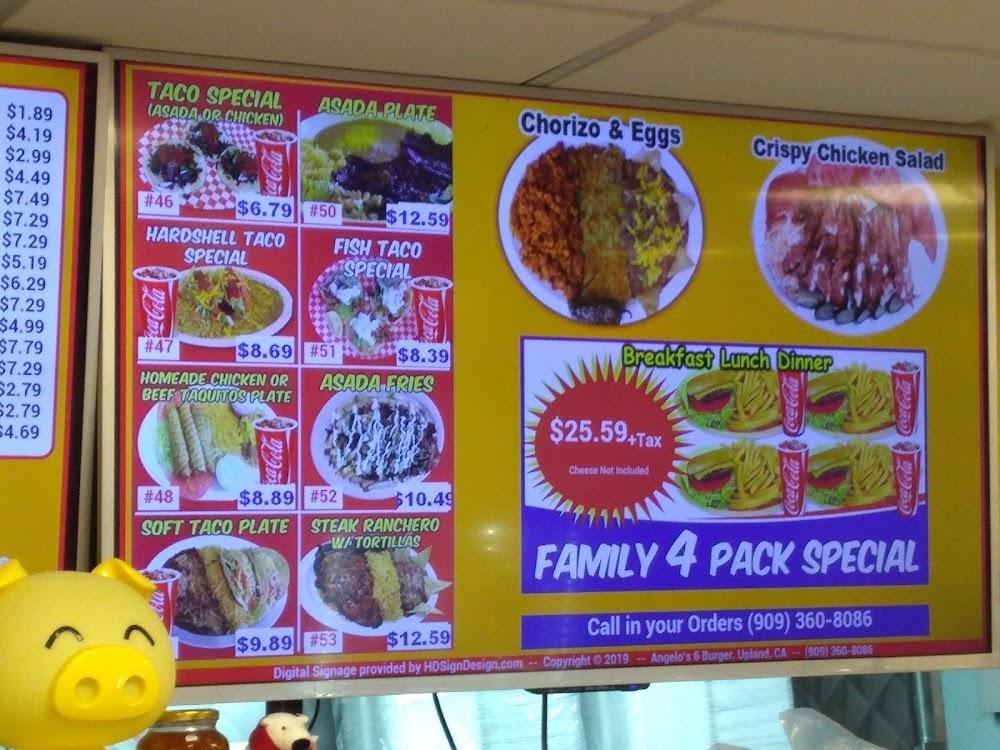 Angelo's 6 Burger Menu image 2